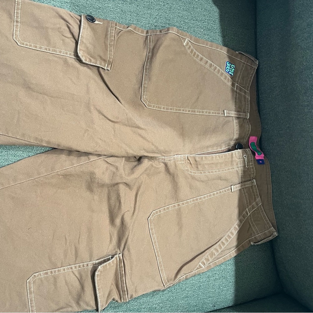 Kids Brown Cargo Pants